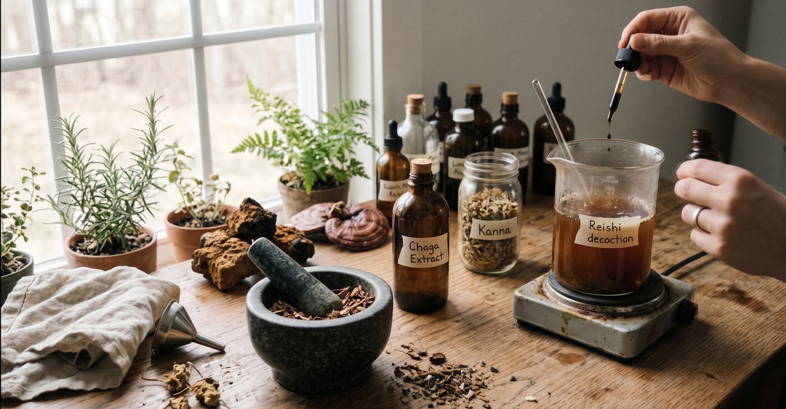 Why Ethanol and Water Make the Perfect Team for Mushroom Extracts