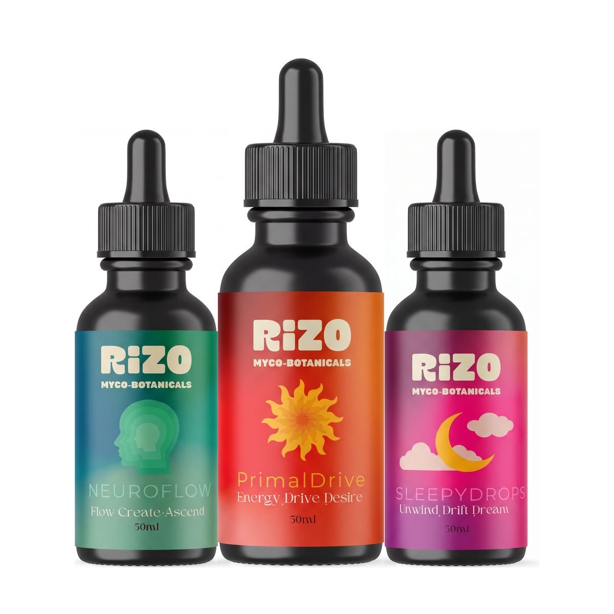RiZO Myco-Botanicals Trio Bundle